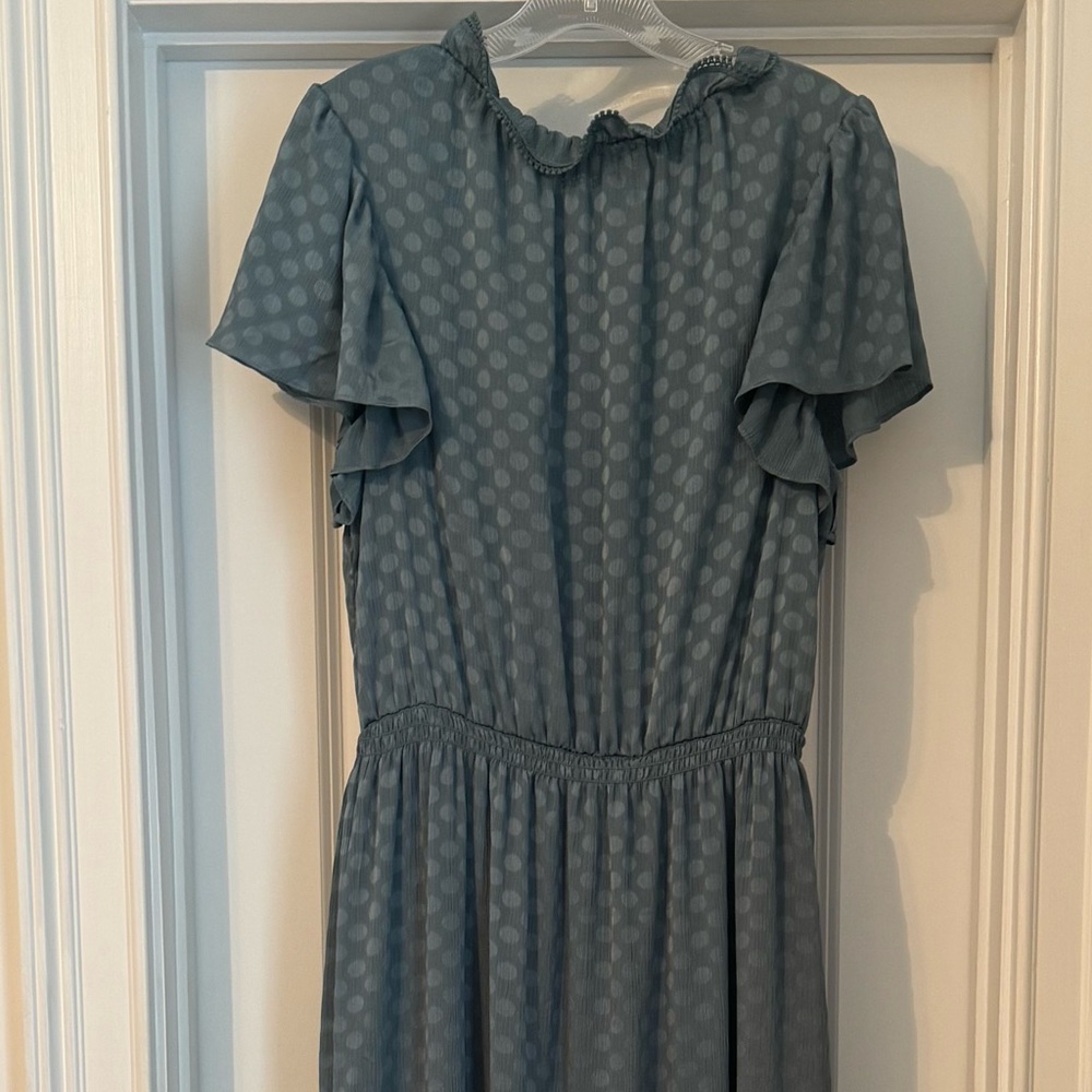 Max Studio Polka Dot Maxi Dress Size XL - Picture 5 of 6